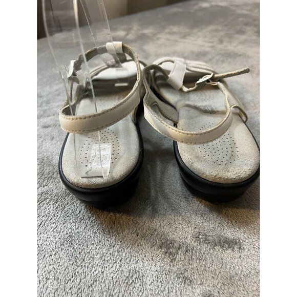 SAS Capri Comfort Women's White Leather Strappy Slingback Sandals Size 8 - Picture 6 of 10